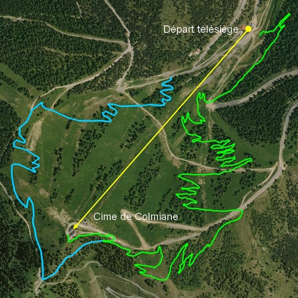 plan pistes vtt